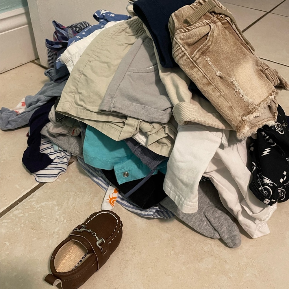 0-3 Months Lot of Baby Boys Clothes Name Brand GUC 42 items